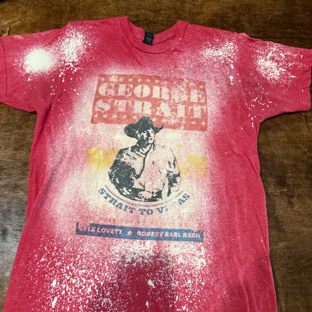 Tultex Red and Cream Splatter T-Shirt